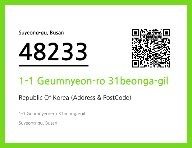 Address and Postal Code QR Code Image (CC BY 4.0)