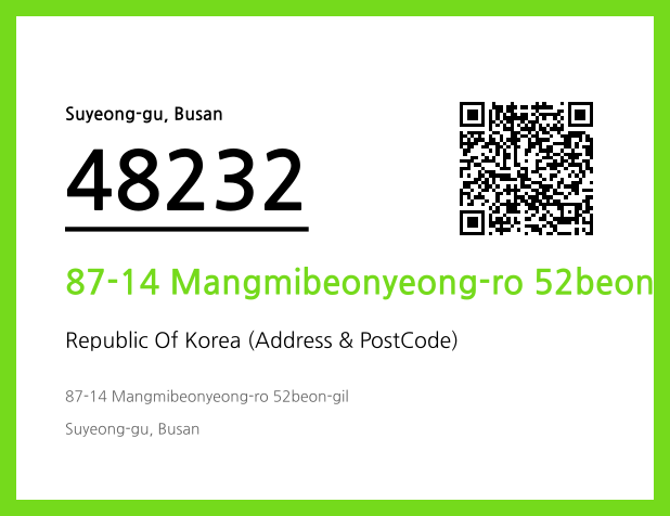 Address and Postal Code QR Code Image (CC BY 4.0)