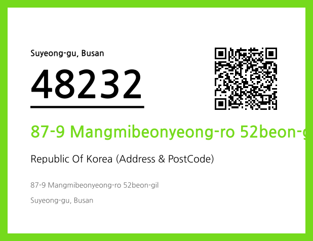 Address and Postal Code QR Code Image (CC BY 4.0)