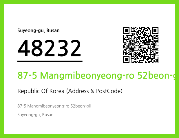 Address and Postal Code QR Code Image (CC BY 4.0)