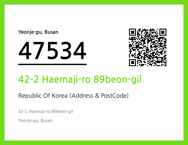 CC BY 4.0 Address and Postal Code QR Code Image (CC BY 4.0)