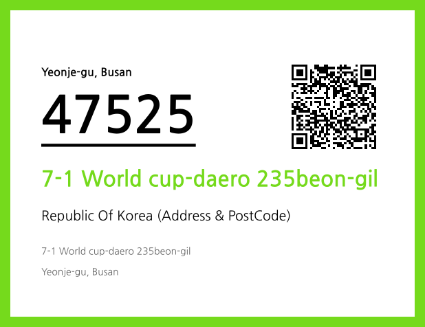 CC BY 4.0 Address and Postal Code QR Code Image (CC BY 4.0)