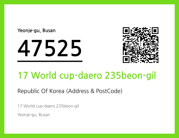 Address and Postal Code QR Code Image (CC BY 4.0)