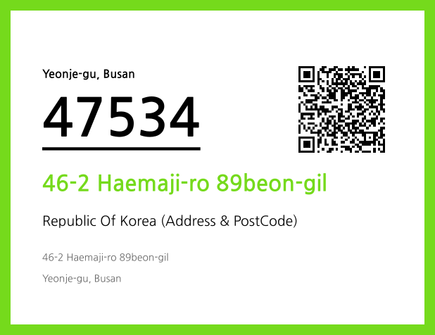 Address and Postal Code QR Code Image (CC BY 4.0)