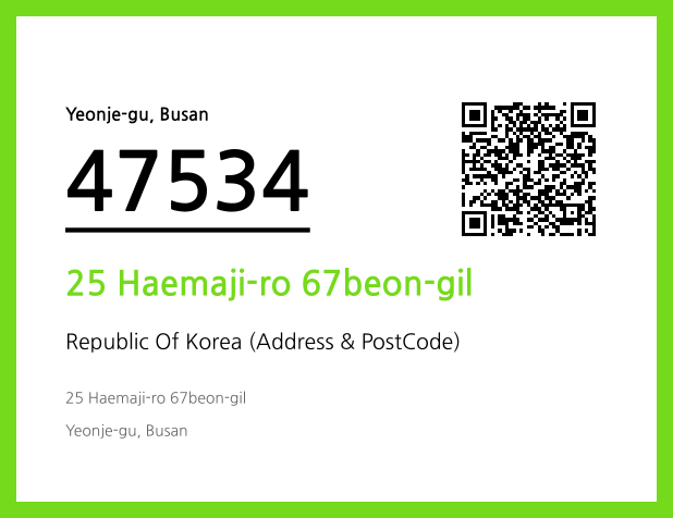 Address and Postal Code QR Code Image (CC BY 4.0)
