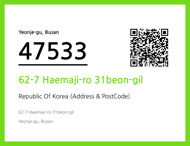 CC BY 4.0 Address and Postal Code QR Code Image (CC BY 4.0)