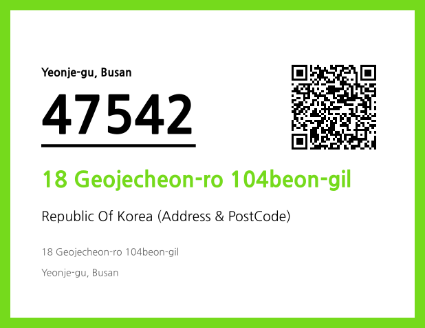 Address and Postal Code QR Code Image (CC BY 4.0)