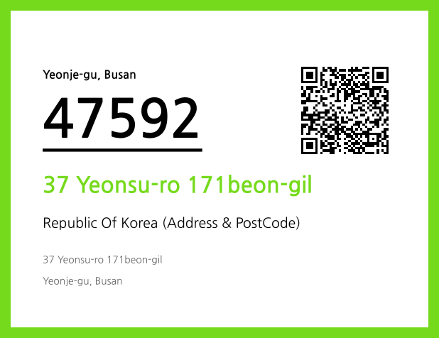 Address and Postal Code QR Code Image (CC BY 4.0)