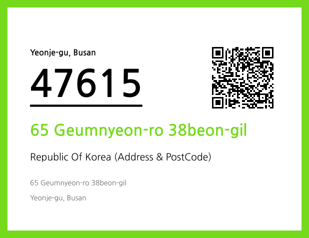 Address and Postal Code QR Code Image (CC BY 4.0)