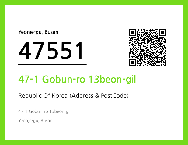 Address and Postal Code QR Code Image (CC BY 4.0)