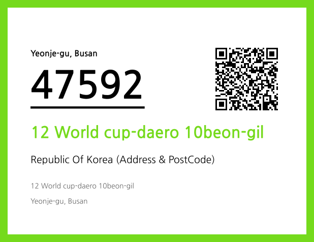 Address and Postal Code QR Code Image (CC BY 4.0)