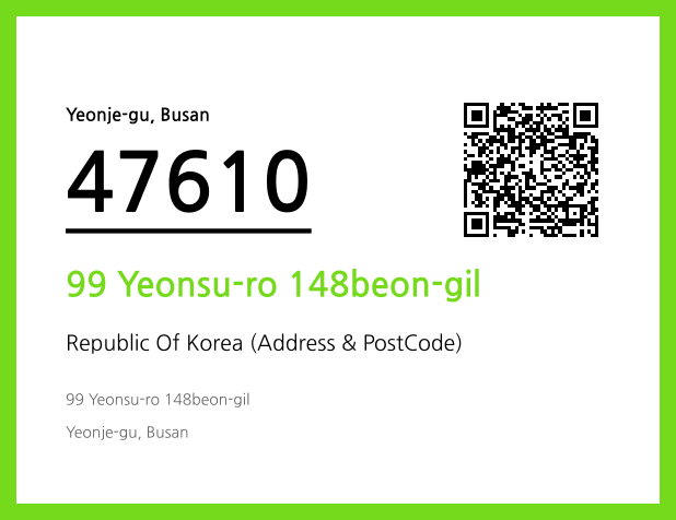 CC BY 4.0 Address and Postal Code QR Code Image (CC BY 4.0)