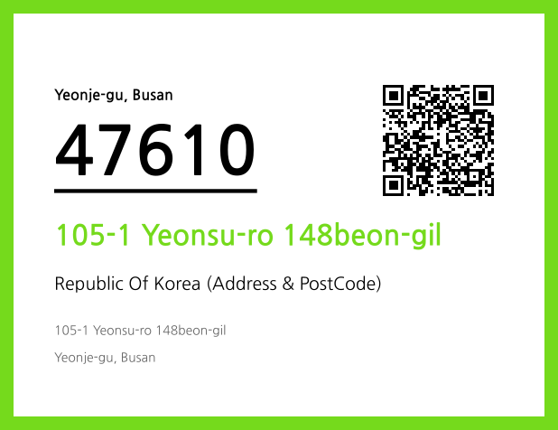 Address and Postal Code QR Code Image (CC BY 4.0)