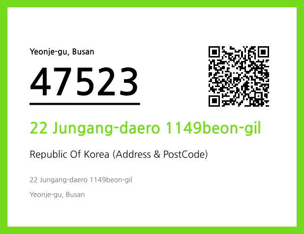Address and Postal Code QR Code Image (CC BY 4.0)