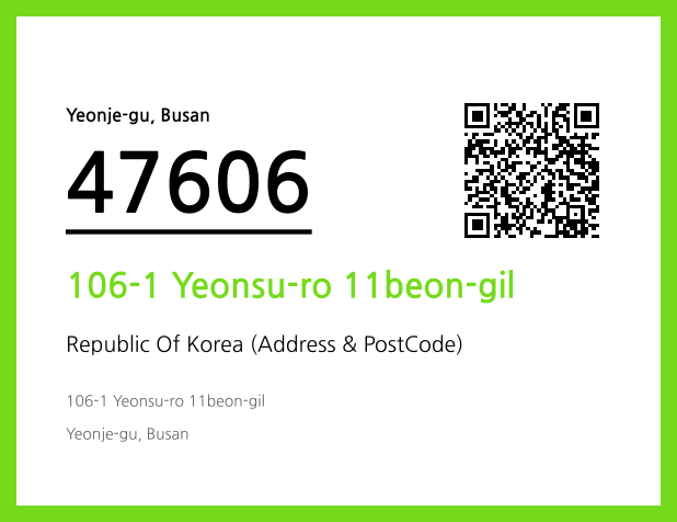 Address and Postal Code QR Code Image (CC BY 4.0)