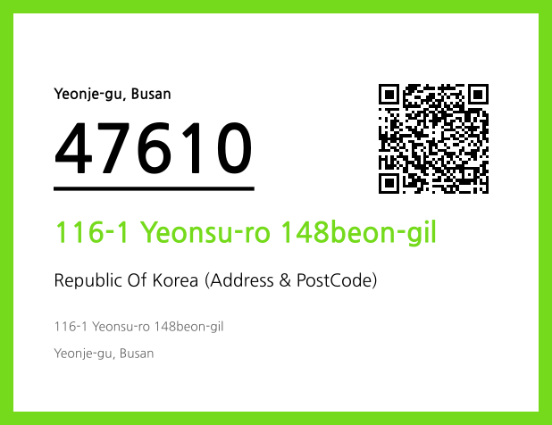 Address and Postal Code QR Code Image (CC BY 4.0)