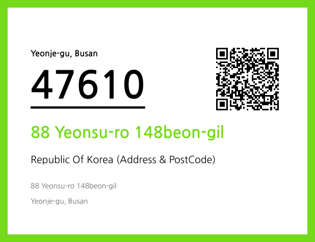 CC BY 4.0 Address and Postal Code QR Code Image (CC BY 4.0)
