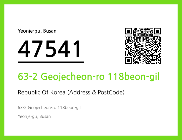 CC BY 4.0 Address and Postal Code QR Code Image (CC BY 4.0)