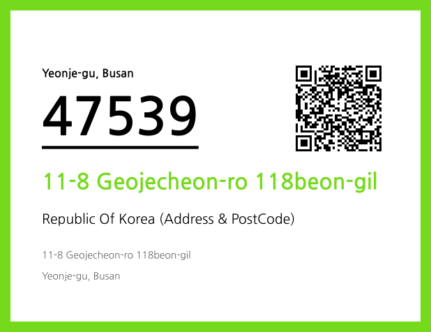 Address and Postal Code QR Code Image (CC BY 4.0)