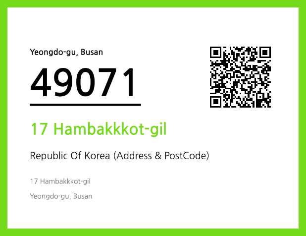 Address and Postal Code QR Code Image (CC BY 4.0)