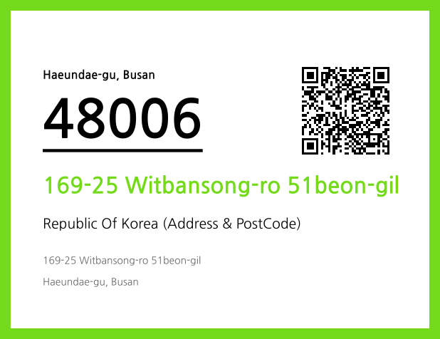 CC BY 4.0 Address and Postal Code QR Code Image (CC BY 4.0)