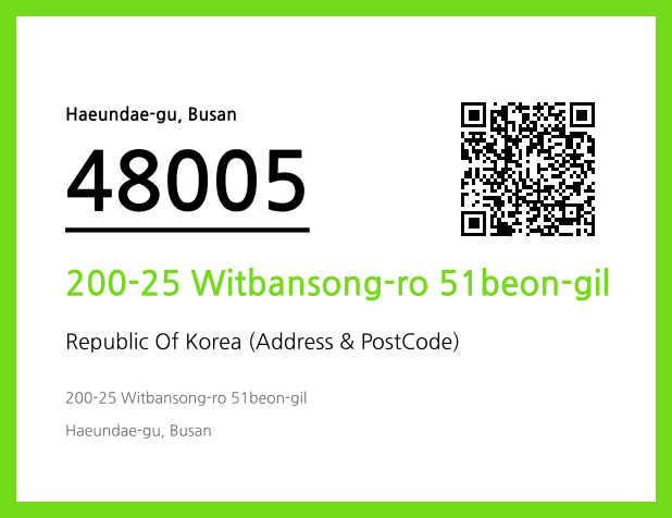 Address and Postal Code QR Code Image (CC BY 4.0)