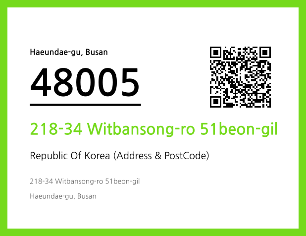 Address and Postal Code QR Code Image (CC BY 4.0)