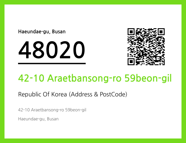 CC BY 4.0 Address and Postal Code QR Code Image (CC BY 4.0)