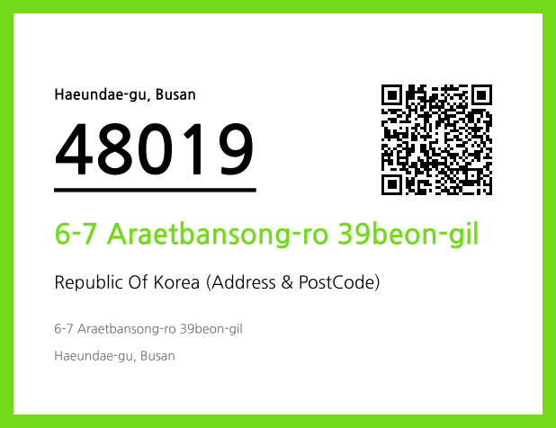 Address and Postal Code QR Code Image (CC BY 4.0)