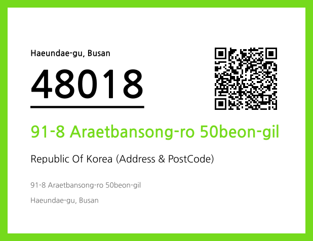 Address and Postal Code QR Code Image (CC BY 4.0)
