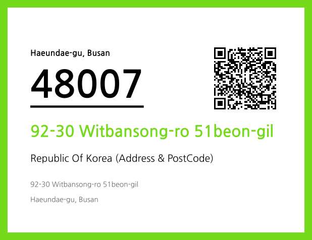 CC BY 4.0 Address and Postal Code QR Code Image (CC BY 4.0)