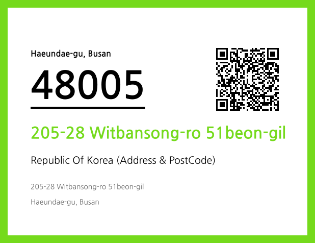 Address and Postal Code QR Code Image (CC BY 4.0)