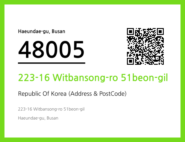 CC BY 4.0 Address and Postal Code QR Code Image (CC BY 4.0)