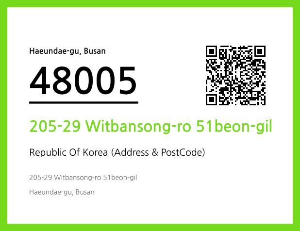 Address and Postal Code QR Code Image (CC BY 4.0)