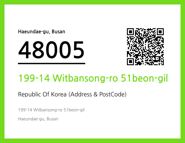 CC BY 4.0 Address and Postal Code QR Code Image (CC BY 4.0)