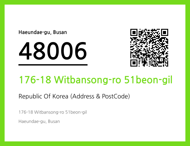 CC BY 4.0 Address and Postal Code QR Code Image (CC BY 4.0)