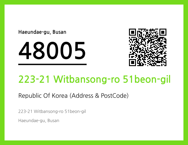 Address and Postal Code QR Code Image (CC BY 4.0)