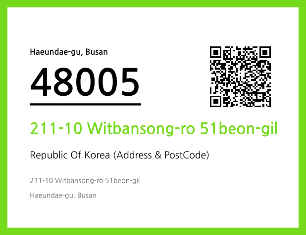 Address and Postal Code QR Code Image (CC BY 4.0)