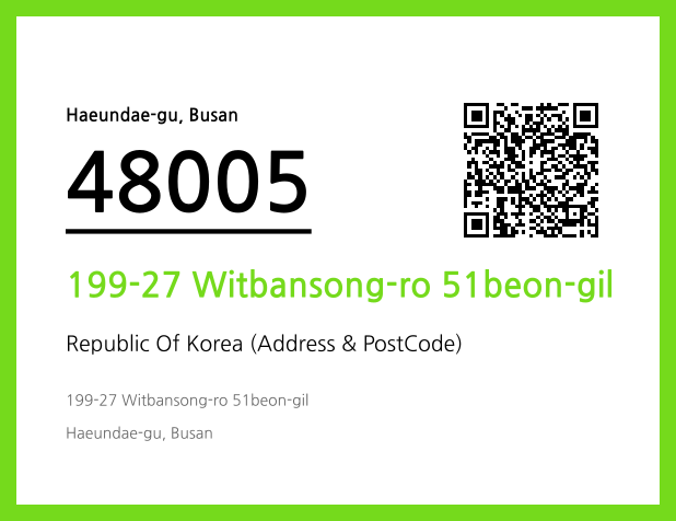 Address and Postal Code QR Code Image (CC BY 4.0)