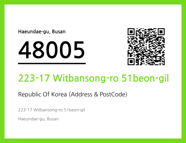 Address and Postal Code QR Code Image (CC BY 4.0)