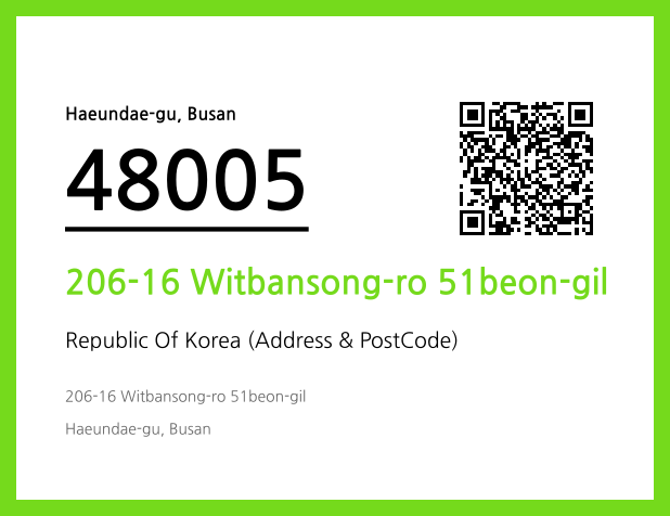Address and Postal Code QR Code Image (CC BY 4.0)