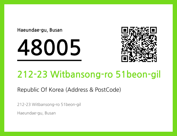 CC BY 4.0 Address and Postal Code QR Code Image (CC BY 4.0)