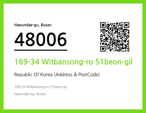 Address and Postal Code QR Code Image (CC BY 4.0)