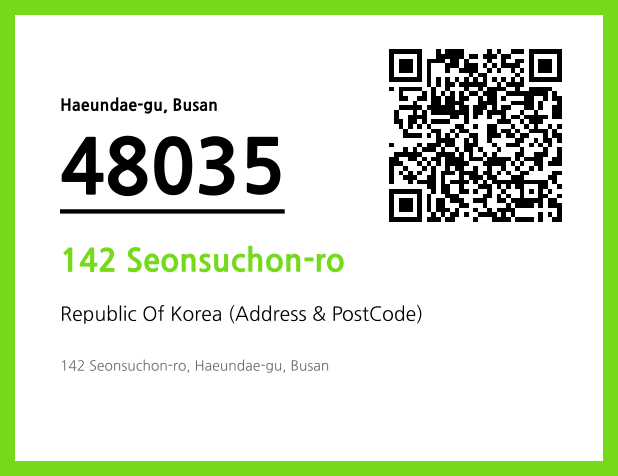 Address and Postal Code QR Code Image