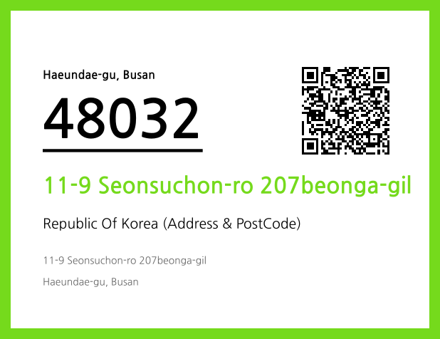 Address and Postal Code QR Code Image (CC BY 4.0)