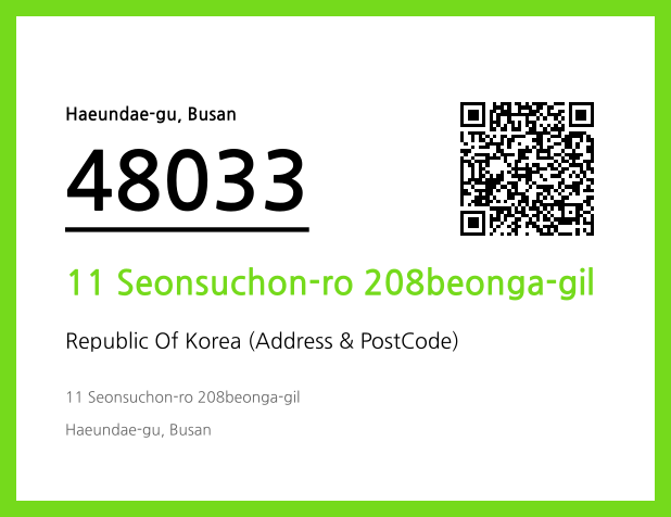 Address and Postal Code QR Code Image (CC BY 4.0)