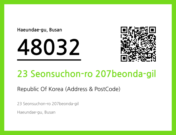 Address and Postal Code QR Code Image (CC BY 4.0)