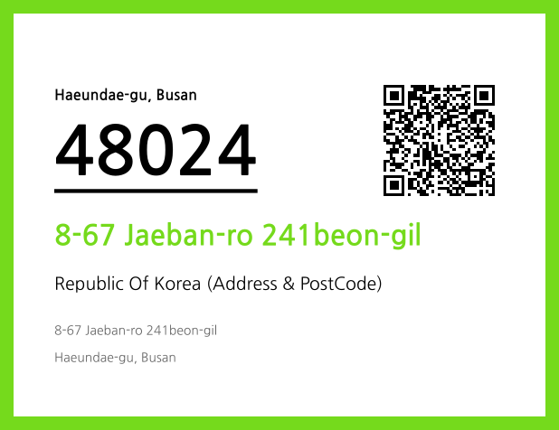 CC BY 4.0 Address and Postal Code QR Code Image (CC BY 4.0)