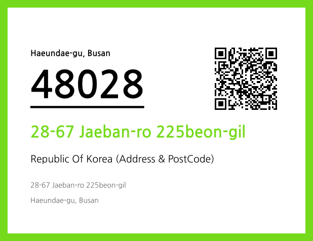 Address and Postal Code QR Code Image (CC BY 4.0)