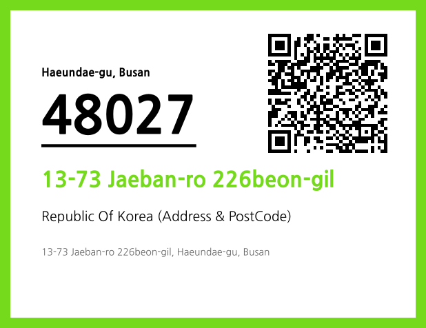 Address and Postal Code QR Code Image